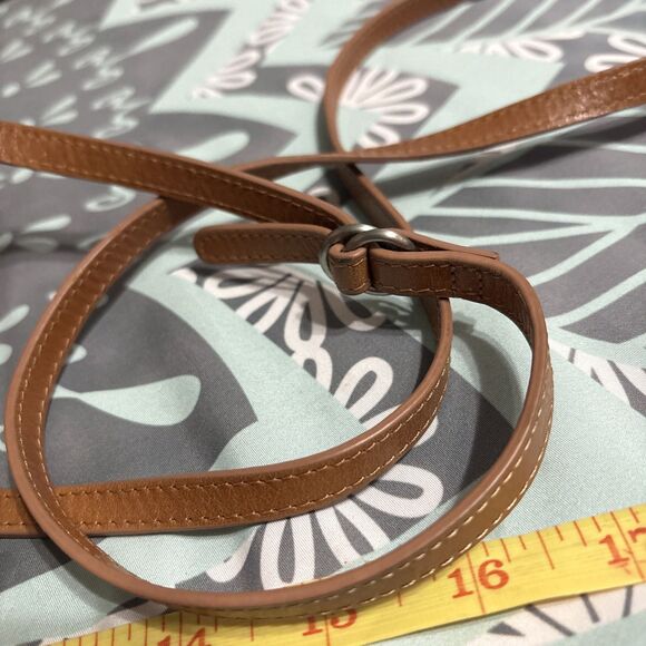 Vintage HOBO Camel Tan Leather Crossbody Wallet Y2K - Picture 8 of 8